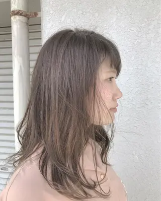 ミディアム カラー レイヤーカット匠 イソザキノリユキのヘアスタイル