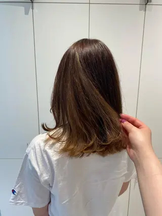 ミディアム カラー ナチュラル/韓国💎 haruka 💎のヘアスタイル