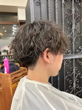 パーマ メンズ メンズ特化×女性 施術◎清水 真之介のヘアスタイル