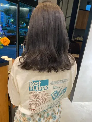 ミディアム GLROW haruhiのヘアスタイル
