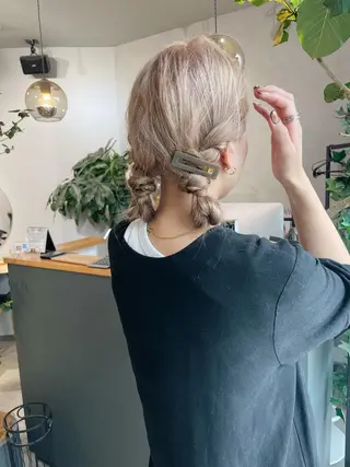 ロング 岸川 恭子のヘアスタイル