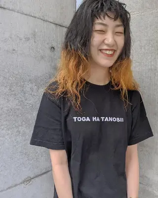 ロング ヘアアレンジ カラー 南堀江 möwen ( メーヴェ )所属・mowen RUIのヘアスタイル