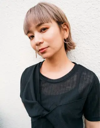 ショート カラー 透明感カラー/ くびれヘア/ユウユのヘアスタイル