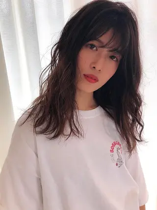 セミロング eins.hair所属・過去一の柔髪ヘア 🌿einshairのヘアスタイル