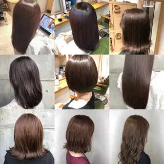 ミディアム 髪質改善韓国レイヤー カット内田智大のヘアスタイル