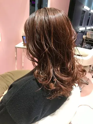 セミロング 所渉/韓国レイヤー /ウルフカットのヘアスタイル