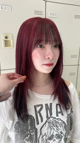 カラー mayu/ブリーチ/ layer/似合わせのヘアスタイル