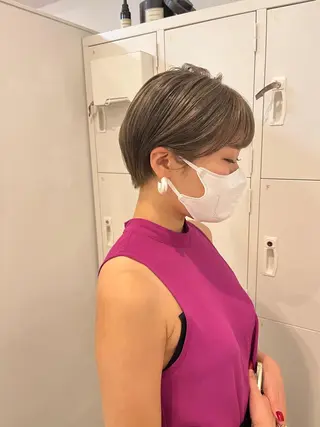 ショート 大迫 江梨のヘアスタイル