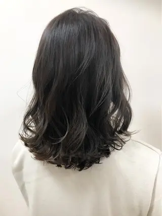 ミディアム カラー ヘアアレンジ アズール 深谷店のヘアスタイル