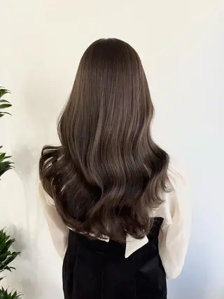 セミロング カラー ヘアアレンジ HIROKO / 透明感暖色カラー🎀のヘアスタイル