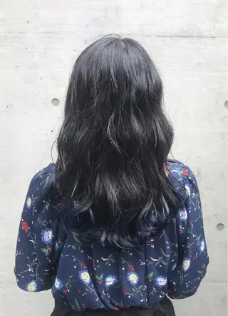 ロング カラー a-o横浜所属・色落ちまでキレイに！ ！女性サロンのヘアスタイル