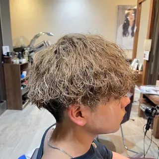 カラー パーマ メンズ 樽川翔/フェザーパー マ/シャドウパーマのヘアスタイル