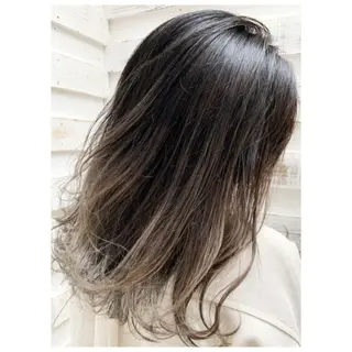 セミロング カラー ヘアアレンジ 指名支持率NO.1 スタイリストのヘアスタイル