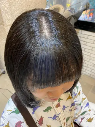 ミディアム カラー 峯村 亜希のヘアスタイル