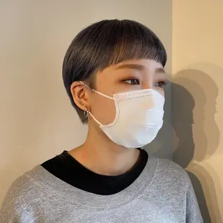 ショート カラー ヘアアレンジ マツエク・マツパ 透明感カラー/推しカ ラー☁️JURAのヘアスタイル