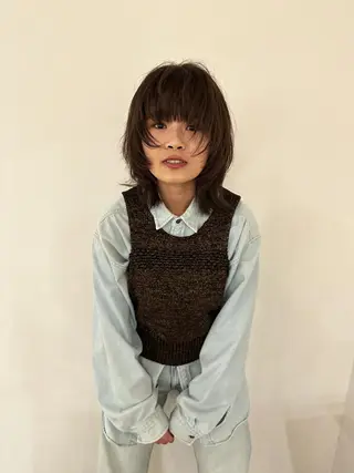 ミディアム メンズハイトーン/栄 /イトウタケルのヘアスタイル