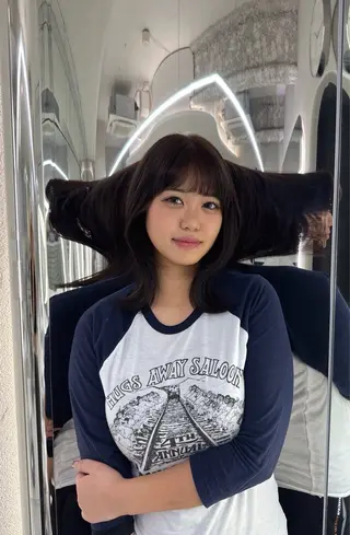 カラー ANN GAGAのヘアスタイル