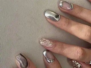 ネイル 🤎mini 🤍可愛らしいネイルのネイルデザイン