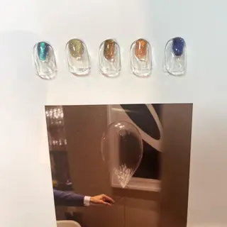 ネイル anyora nail salon所属・大人ワンホン キラキラ／Ayanoのネイルデザイン