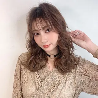 ミディアム _WHITE上本町 上本町店のヘアスタイル