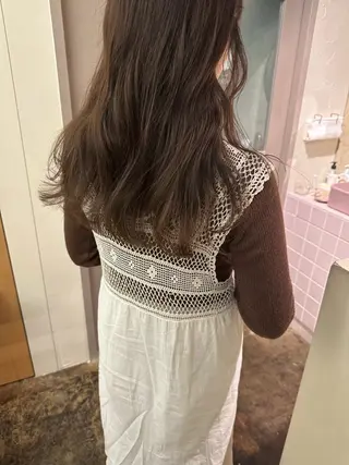 セミロング カラー yupi🐈⬛ レイヤー/パーマのヘアスタイル