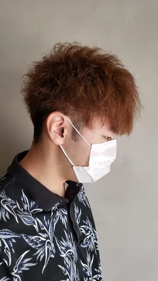 メンズ 上石神井メンズパーマ 飯田徹のヘアスタイル