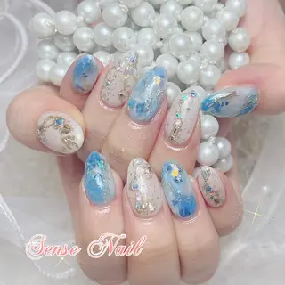 ネイル カラー パーマ ヘアアレンジ メンズ キッズ マツエク・マツパ アイブロウ ロング 🎀Sense Nail渋谷店🎀のネイルデザイン