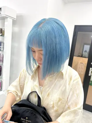 ミディアム カラー パーマ ヘアアレンジ メンズ キッズ ネイル マツエク・マツパ アイブロウ 💖オタク美容師 ꒰ঌ♡モモ♡໒꒱のヘアスタイル
