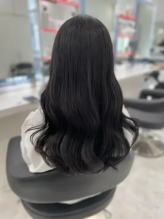 セミロング カラー ヘアアレンジ Ella所属・nana【艶髪】/ レイヤー/縮毛矯正のヘアスタイル