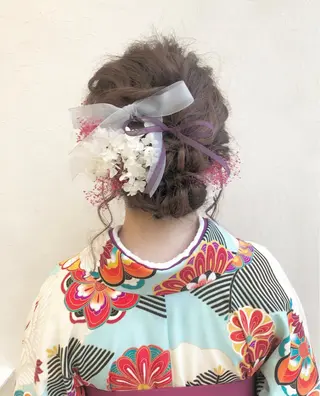 ロング ヘアアレンジ nakahara madokaのヘアスタイル