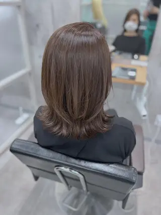 ミディアム カラー 佐原なつみ /newi赤羽のヘアスタイル