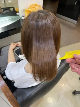 ミディアム カラー 薄毛ケア/痒みケア オガワシンペイのヘアスタイル