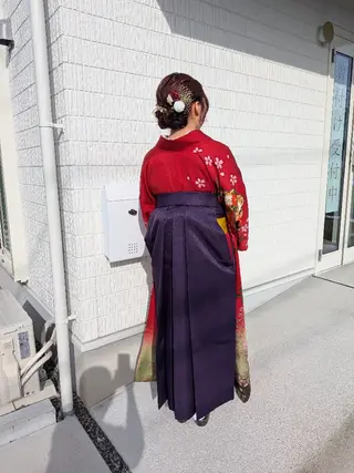 ヘアアレンジ アミオーガニック カラーのヘアスタイル