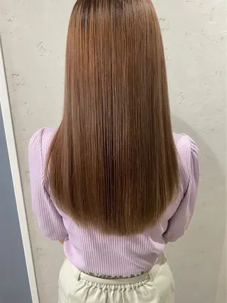 ロング カラー JOS所属・上野/エフェクトブリ ーチ✂︎touiのヘアスタイル