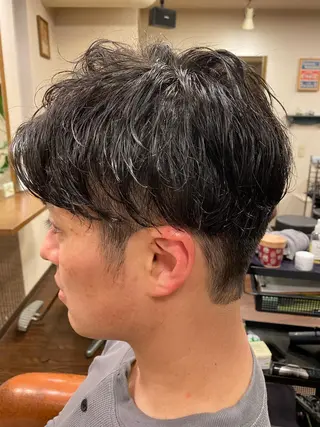 パーマ メンズ liL hair lounge所属・liL  hair サトウリョウタのヘアスタイル