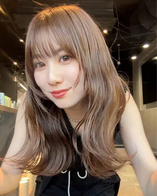 ロング カラー レイヤー/透明感/ 顔周り/kana🩰のヘアスタイル