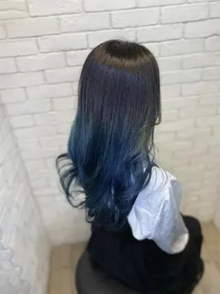 ロング カラー ヘアアレンジ private salon Ao所属・紹介制private salonのヘアスタイル