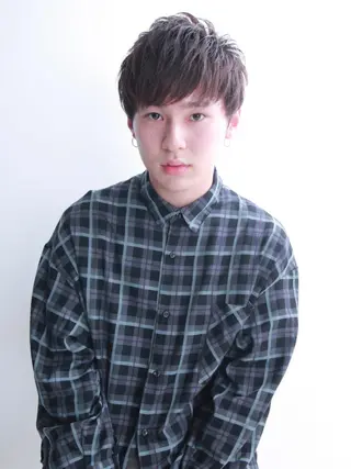 メンズ ✨メンズパーマ&大人 ショート✨　小野匠登のヘアスタイル