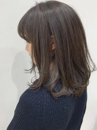 ミディアム カラー 髪質改善サロンLOUIMADNA栄店所属・🌈縮毛矯正特化 杉浦　夏生のヘアスタイル