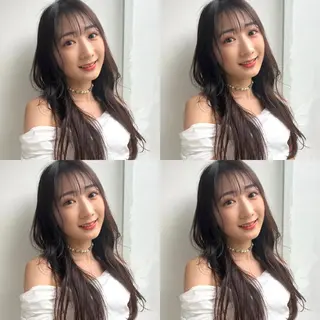 ロング カラー 大人可愛い透明感🌟 小顔・韓国髪🌟野中のヘアスタイル