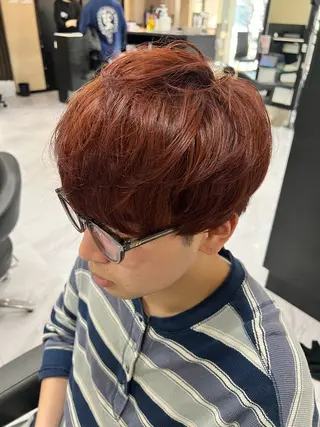 カラー メンズ 🐥くまがい💛 ダブルカラー／パーマのヘアスタイル