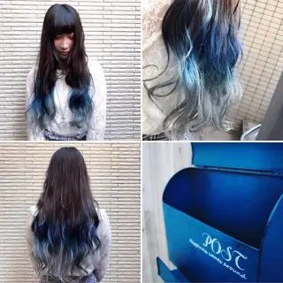 ロング カラー "PEPPU "所属・🌈推し色派手髪 ハイトーンShinのヘアスタイル