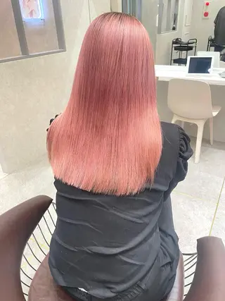 カラー rina／ベージュ ワンホン/韓国ヘアのヘアスタイル