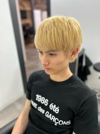 ショート カラー メンズ CHELSEA  梅田所属・OKADA/メンズ /カット/眉/縮毛のヘアスタイル