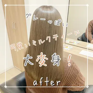 ロング カラー GO TODAY シェアサロン 原宿Verno店所属・髪質改善/ブリーチ/ ボブ特化/よしきのヘアスタイル