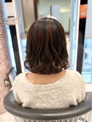 ミディアム パーマ 🌸銀座No.1パー マ🌸いでいあやのヘアスタイル