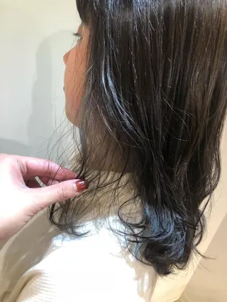 ミディアム カラー scene.池袋所属・scene. haraのヘアスタイル