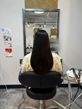 ロング 🌙透明感カラー／ 丁寧施術｜松本のヘアスタイル