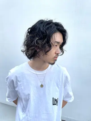 ミディアム 渋谷 メンズヘア⭐️ タニグチヨシユキのヘアスタイル