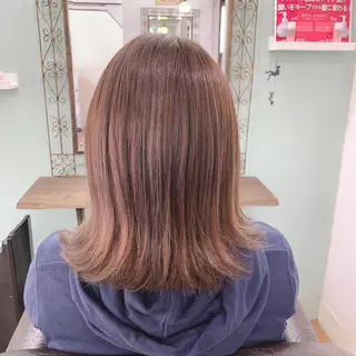 セミロング カラー R ri R takagiのヘアスタイル
